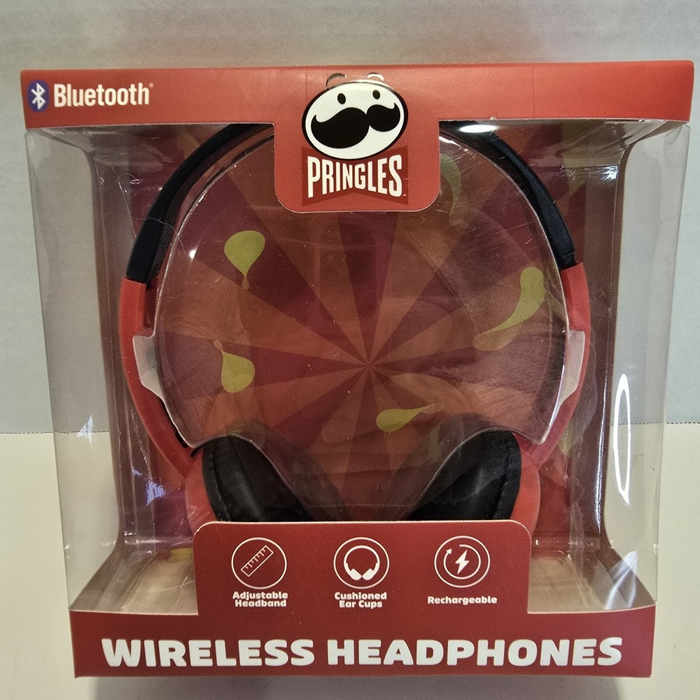 Wireless Pringles Bluetooth Adjustable Headphones - Limited‎ Edition New